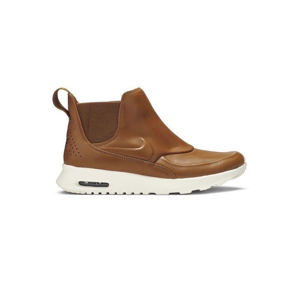 Nike Air Max Thea Mid Women's 9.5 Ale Brown Leather Sneaker Boots 859550